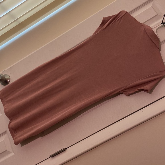 Rose Ruched Button-up Mini Dress - Picture 2 of 2